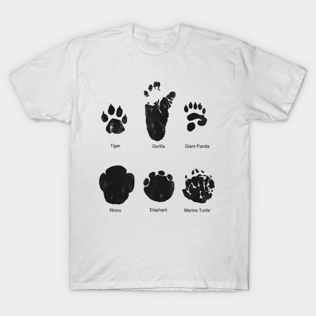 Animal Tracks T-Shirt by eriksandisatresa